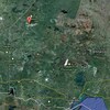 Une carte montre l'emplacement de la réserve de Sandy Lake, loin dans le Nord-Ouest de l'Ontario, près de la frontière du Manitoba.