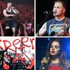 Montage des 6 artistes.