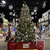 Un grand sapin est au centre du Musée Western Development, le tout dans un décor de Noël.
