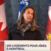 France-Élaine Duranceau en conférence de presse.