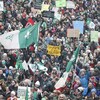 Franco-Ontarians protest cuts to French services by the Ontario government in Ottawa on Saturday, Dec. 1, 2018. THE CANADIAN PRESS/Patrick Doyle