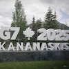 Le logo du G7 2025 à Kananaskis.