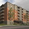 Image de la façade du nouveau projet de l’OMH, rue Galt Ouest, qui comprendra les 116 logements sociaux.