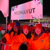 Des membres de la délégation du Nunavut font leur entrée lors des cérémonies d'ouverture des Jeux de l'Arctique à Wood Buffalo, en Alberta, le dimanche 29 janvier 2023.