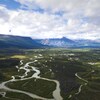 Vue aérienne de Haines Junction, au Yukon, le vendredi 26 août 2011.