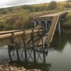 Un pont s'est effondré dans la municipalité de Clayton, en Saskatchewan.