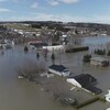 Un quartier complètement inondé.