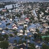  Les rues sont inondées à Kherson après la rupture du barrage de Kakhovka. 