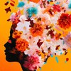 Une oeuvre d'art générée par l'intelligence artificielle représente un visage féminin coloré de profil.