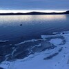Le lac Matapédia en hiver.