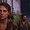 Ellie porte des cheveux bruns courts et Joel porte une barbe.