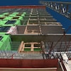 Un immeuble de logements en construction.