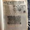 Une coupure de journal datant de 1977 sur les honneurs décrochés par le club de gymnastique.