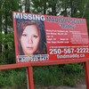 Un panneau sur la disparition de Madison Scott