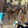 Des soldats français dans les rues de Tombouctou, au Mali 