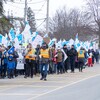 Une manifestation à Trois-Rivières.