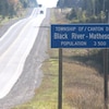 Une pancarte du canton de Black River - Matheson.
