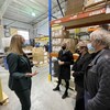 Les députés Lucie Lecours, Suzanne Blais et Pierre Dufour visitent les installations de Meglab.