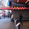 Une entrée du métro de New York à Times Square, en 2023.