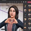Un homme et un avatar 3D interagissent lors d'une visioconférence sur Teams. 