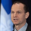 Le ministre des Finances du Québec Éric Girard.