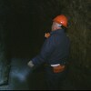 Travailleur dans l'ancienne mine de Murdochville