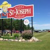 Le panneau du musée Saint-Joseph, au Manitoba.