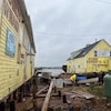 La tempête Fiona a fait des dommages importants à North Rustico, à l'Île-du-Prince-Édouard.