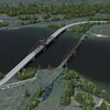 Le nouveau pont tournant proposé pour accéder à l'île Manitoulin à Little Current.