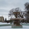 Vue en hiver du Palais législatif à Regina