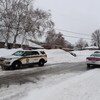 Une perquisition a notamment eu lieu dans cette résidence du secteur Saint-Romuald, sur la rive sud de Québec.