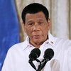 Le président philippin Rodrigo Duterte lors d'une allocution