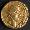 Une pièce de monnaie romaine.