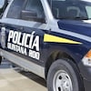 Une voiture de police de l'État de Quintana Roo.