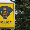 Un panneau d'un détachement de la Police provinciale de l'Ontario.
