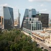 Le centre-ville de Regina, en Saskatchewan, à l'été 2021.