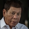 Plan rapproché de Rodrigo Duterte.