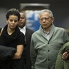 Sami Bebawi marche dans un couloir du palais de justice de Montréal.