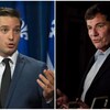 Montage de deux photos, à gauche Simon Jolin-Barrette et à droite, Dominic LeBlanc.