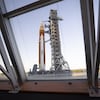 La rampe de lancement de la capsule Orion à cap Canaveral, en Floride.