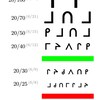 L’alphabet latin (à gauche) et l’alphabet en inuktitut (à droite).