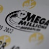 Un ticket de Mega Millions, une loterie américaine.