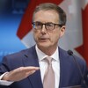 Le gouverneur de la Banque du Canada, Tiff Macklem, durant une conférence de presse.