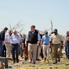 Mississippi Governor Tate Reeves visits the town of Rolling Fork after thunderstorms spawning high straight-line winds and tornadoes ripped across the state, in Rolling Fork, Mississippi, U.S. March 26, 2023.  REUTERS/Cheney Orr