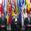 Russell Mirasty, Robert Richards et Scott Moe.