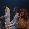 Kyrie Kristmanson et les membres du groupe Trio SR9, Paul Changarnier, Nicolas Cousin et Alexandre Esperet.