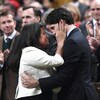 Le premier ministre Justin Trudeau et la ministre de la Justice Jody Wilson-Raybould dans la Chambre des communes à Ottawa. 