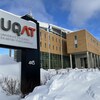 L'entrée principale de l'Université du Québec en Abitibi-Témiscamingue à Rouyn-Noranda.