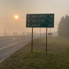 La fumée des feux de forêt touche toute la région de l'Abitibi-Témiscamingue. 