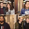 Un montage de quatre photos sur lesquelles de jeunes hommes et de jeunes femmes sourient en regardant vers l'appareil photo.